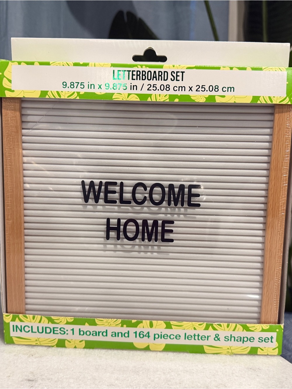 Letterboard Set by - White Letterboard with Natural Frame